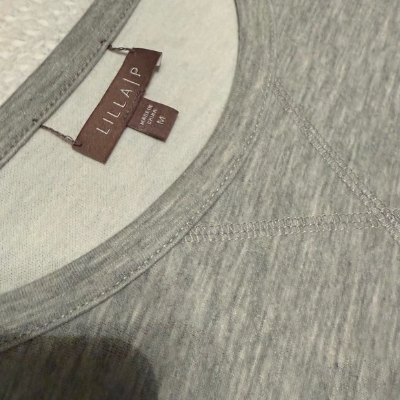 Lilla P | Heather Gray Long Sleeve Lounge Dress - Picture 4 of 7